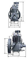 R Series CAPRSA/CBPPLA Model Bare Air Compressor Pump - 2